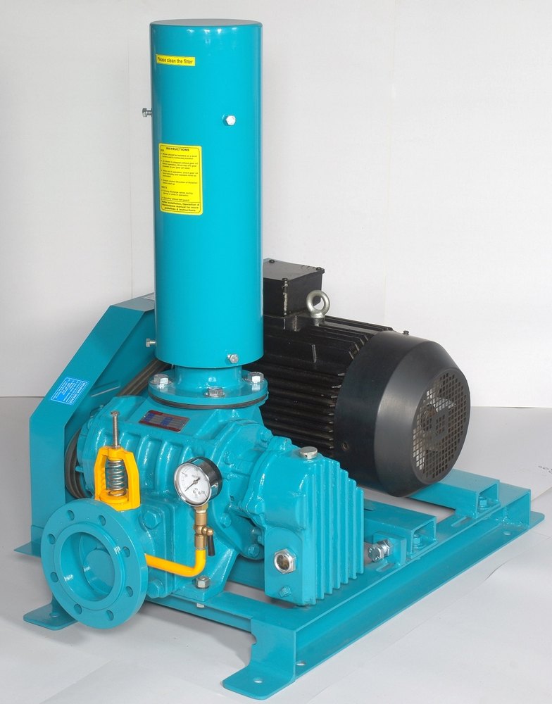 V Belt Drive Air Cooled Roots Blowers, For Aeration, Warranty: One Year img