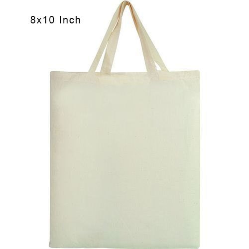 Plain White 8x10 Inch Polyester Carry Bag