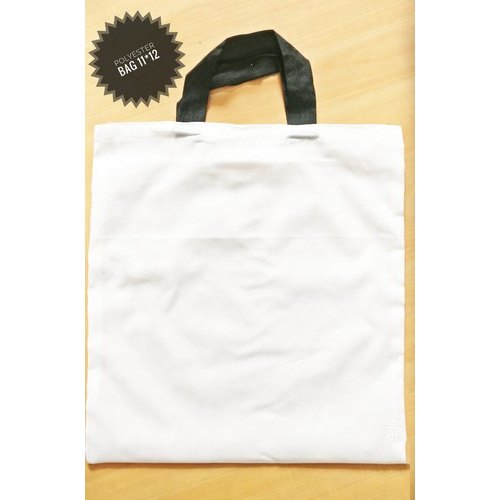 White 11x12 inch Plain Polyester Carry Bag, Capacity: 1-5 kg