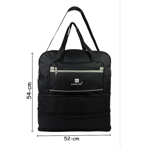 Black Polyester Handheld Bag