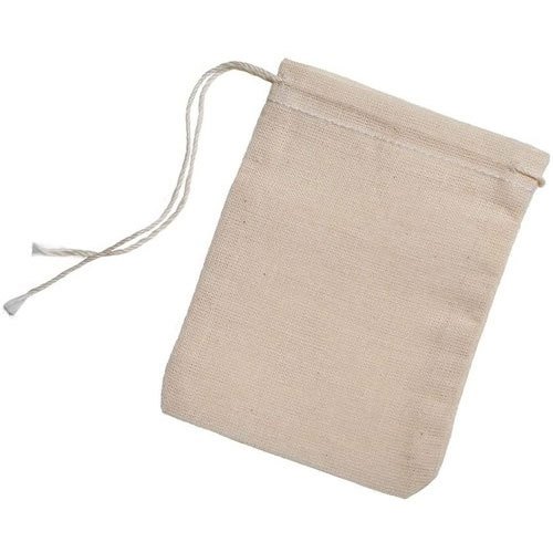 GK Gallivant Plain Cotton Muslin Bag, Capacity: 1-2 Kg, Size/Dimension: 7x3 Inch