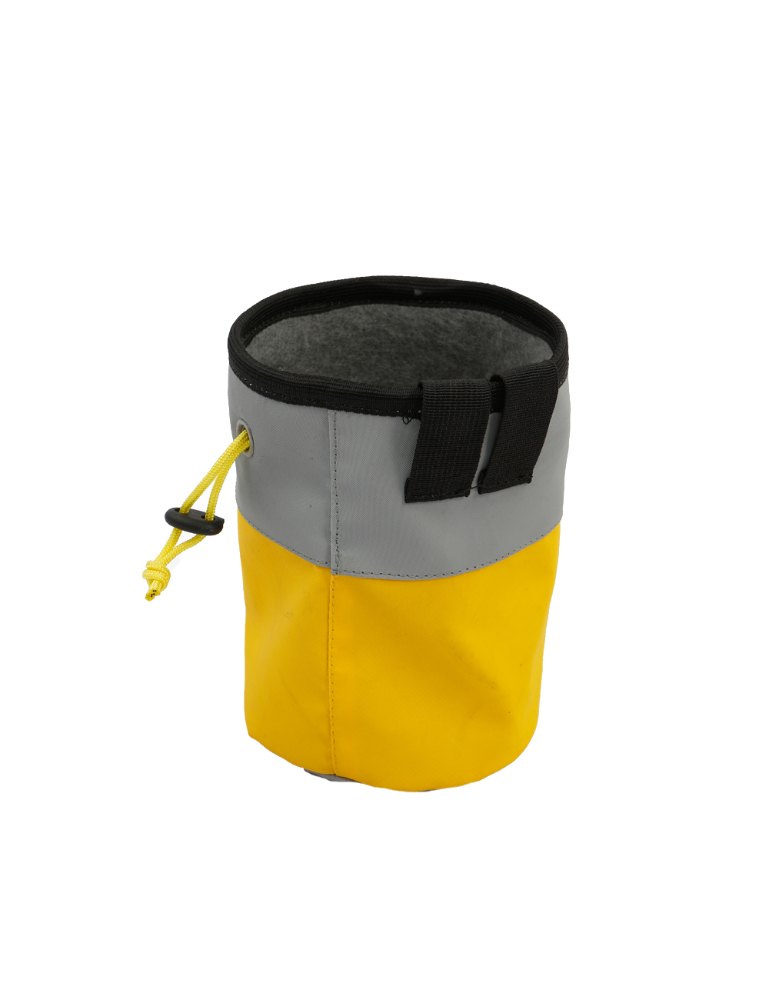 Yellow Nylon Gipfel Uru Chalk Bag, For Climbing, 365gm