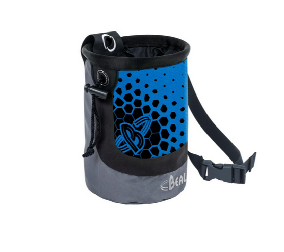 Petzl Black, Blue Beal Maxi Cocoon Green Chalk Bag