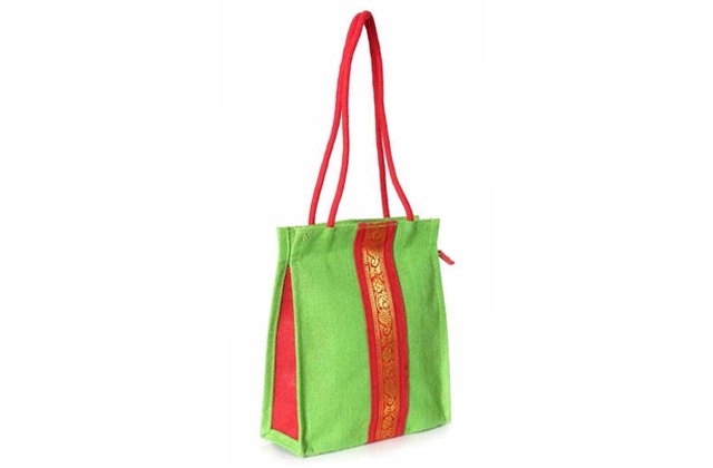 Brown SSJB Jute Thamboolam Bag, For Shopping