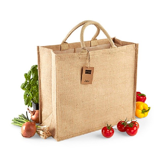 Brown Loop Handle Plain Custom Jute Bags, Capacity: 1 -4 Kg