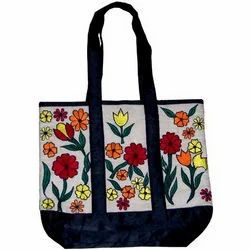 Loop Handle Canvas Bags, Size/Dimension: 38x42x10 Cms