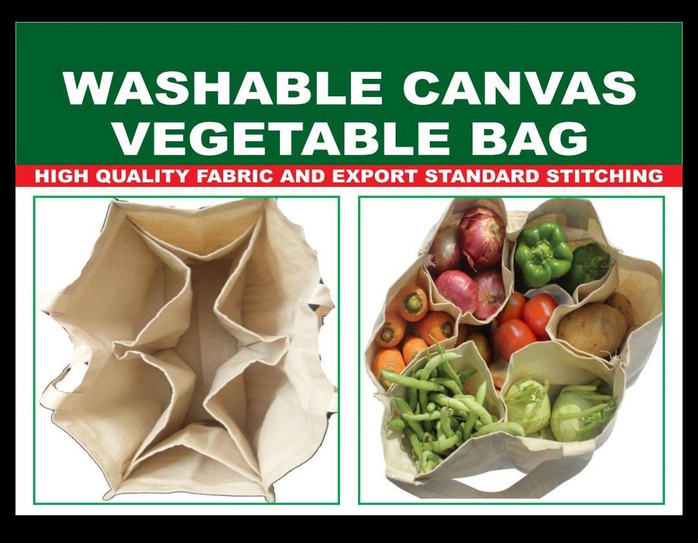 Cotton Canvas Vegetable Bags