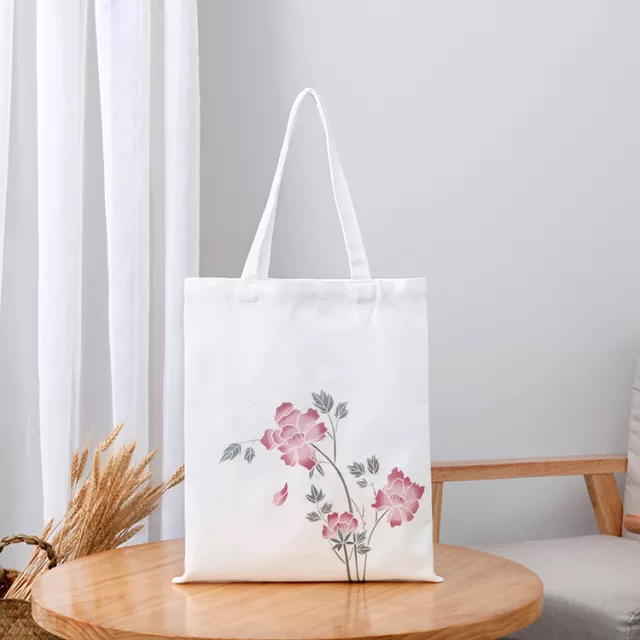 Export White Canvas Printed shopping bags, Size/Dimension: 16*12