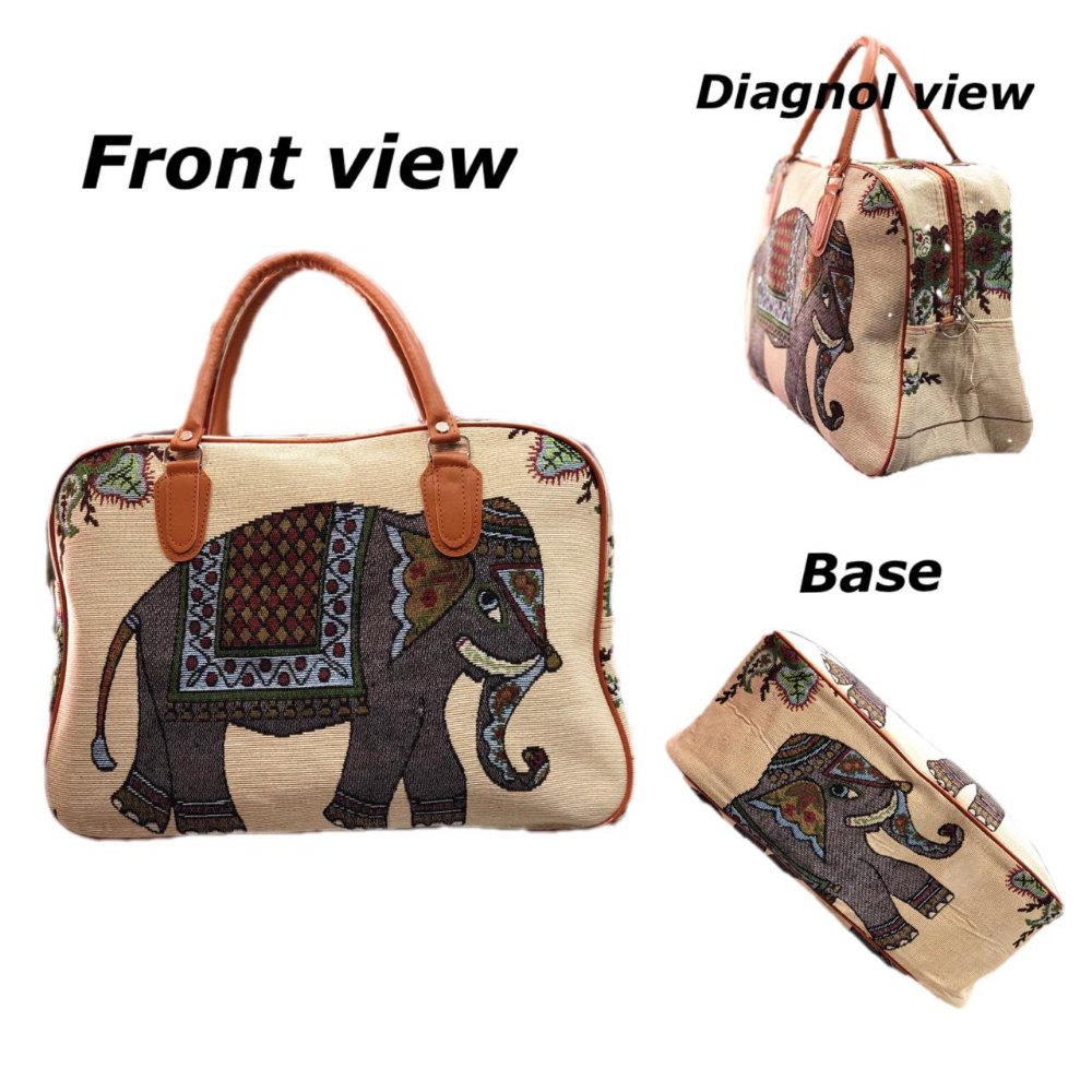 SHEENAZ Loop Handle Canvas Bag, Size/Dimension: 17*12