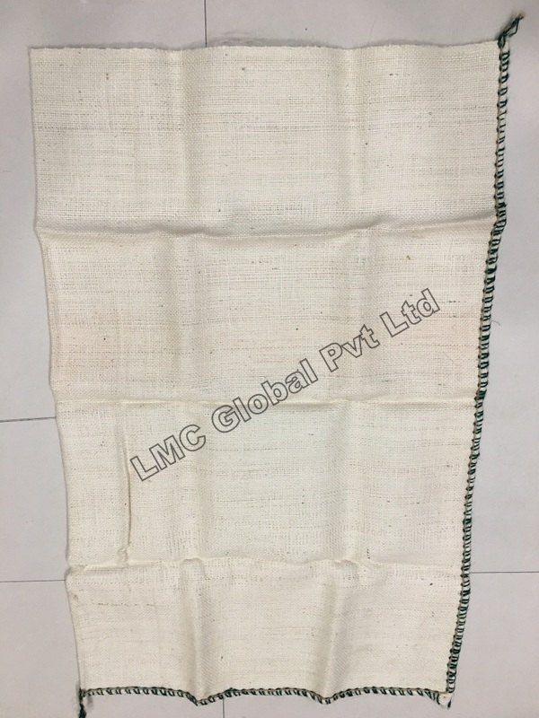 Off White Plain Dyed Jute Burlap Bags