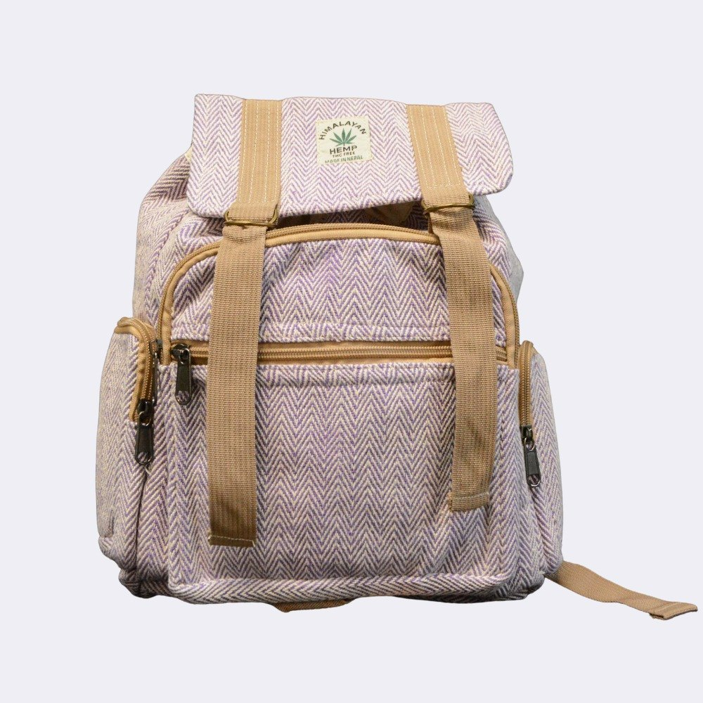 Hemp Triple Pocket Backpack