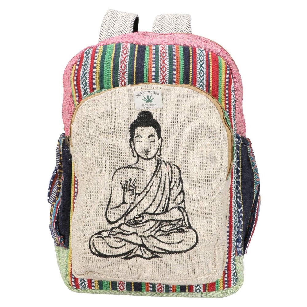 Hemp Budhha Printed Backpack