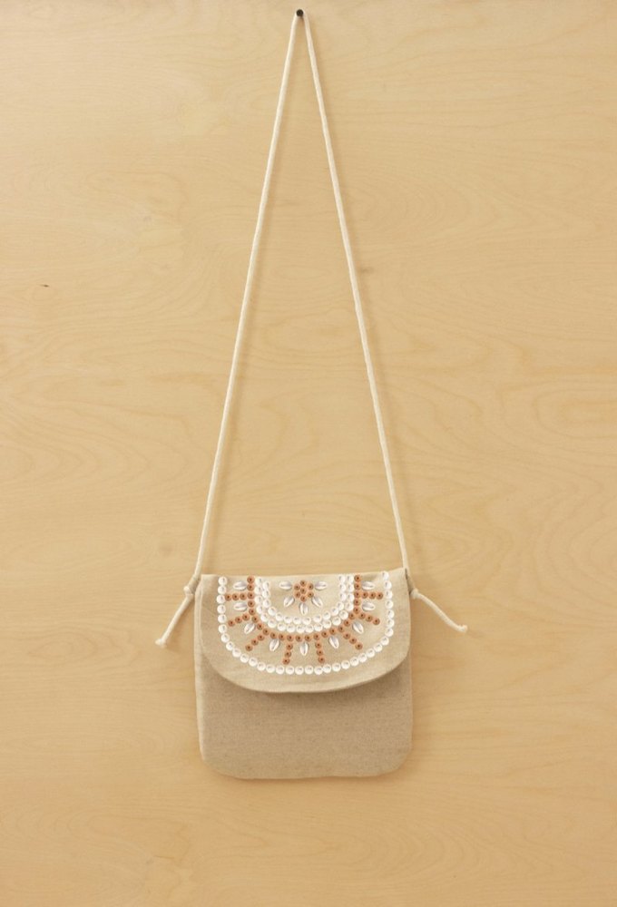 Hemp Sling Bag With Magnet