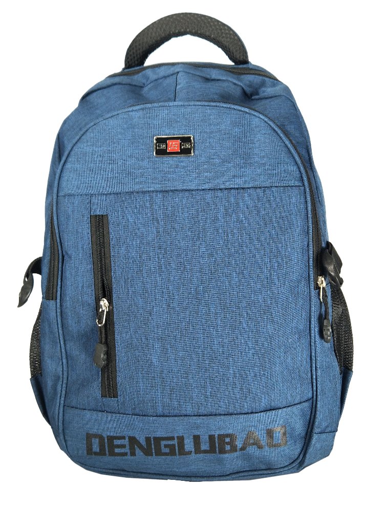 High Quality Fabric Dark Blue Shoulder Backpack