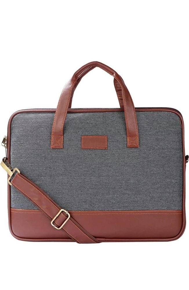 Women Brown Ladies Leather Laptop Bags