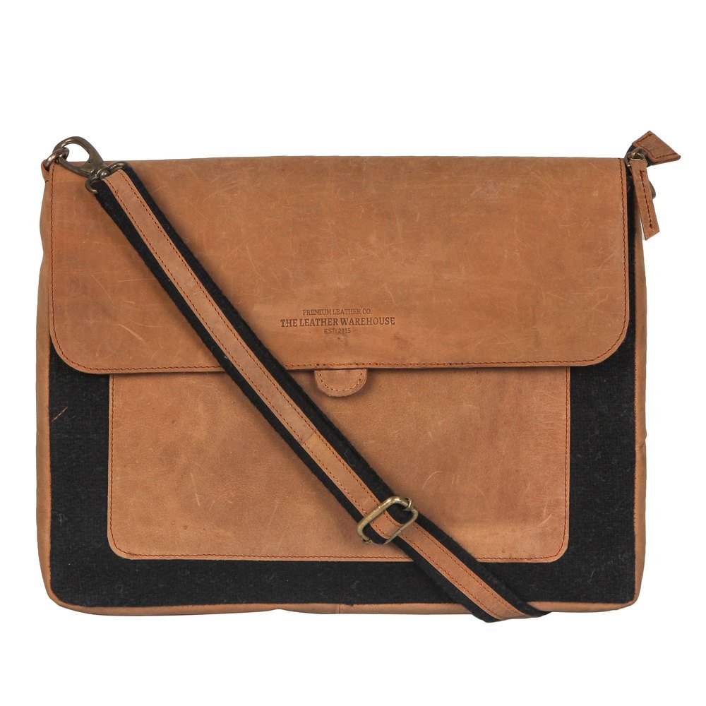 Tlwh Brown Leather Laptop Bags