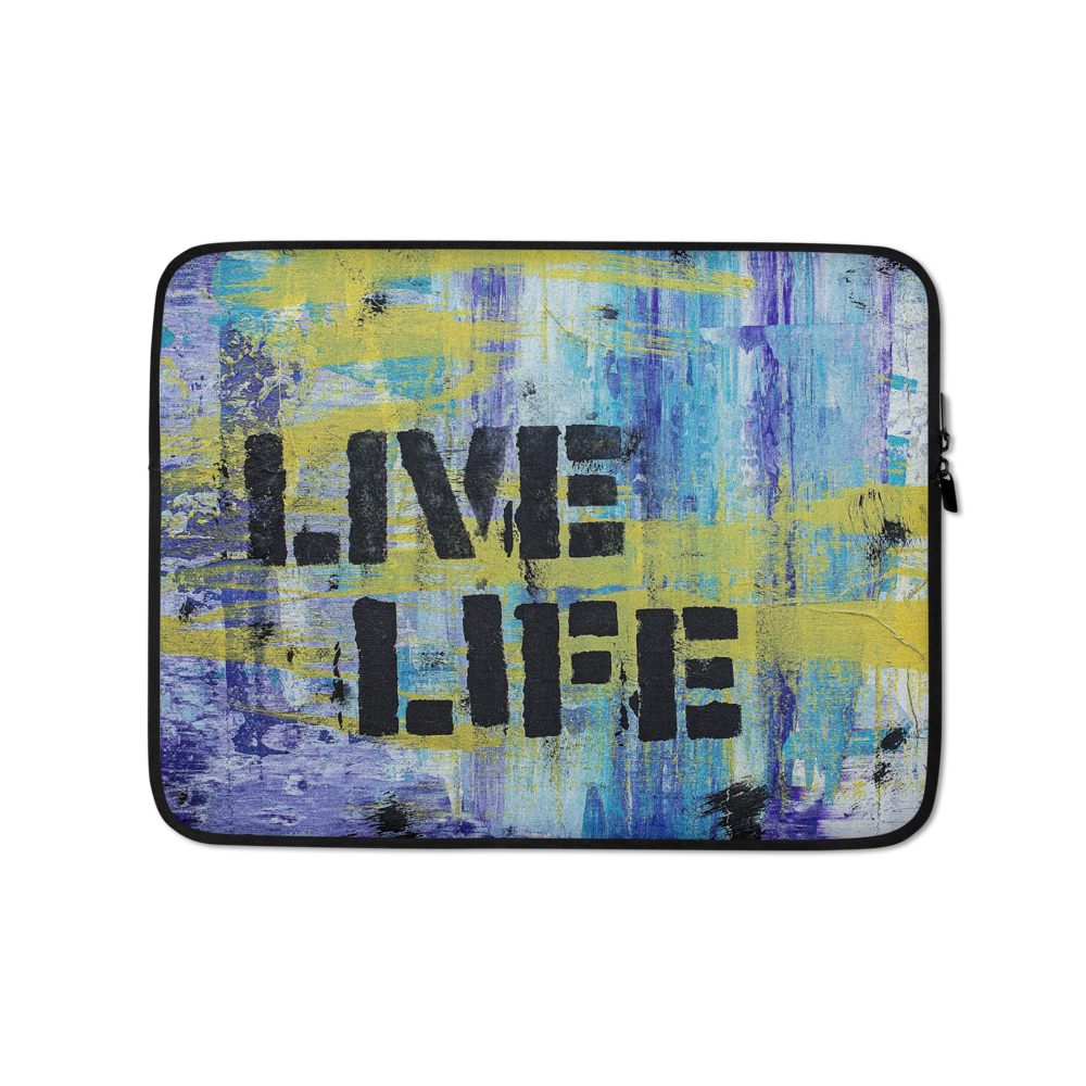 Blue Non Woven Neoprene Laptop Sleeve