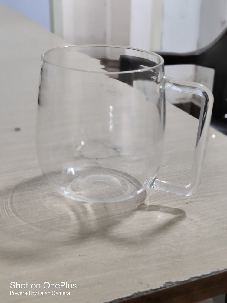 Transparent Borosilicate Glass Tea Cup, Packaging Type: Box, Size: 300ml