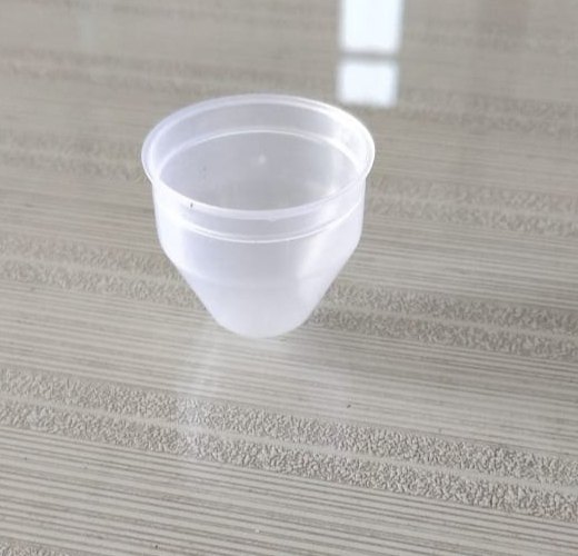 White PP Cup, Size: Free