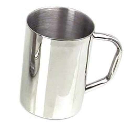 Regular Silver Stainless Steel Coffee Mug, For Home, Capacity: 120000 Pieces/Month