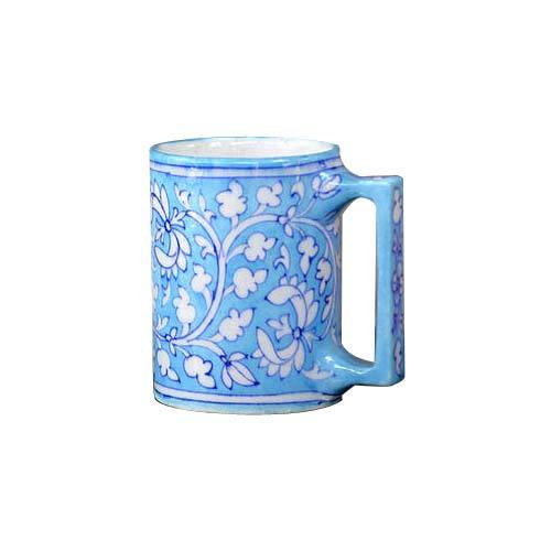 Blue Pottery Coffee Mug