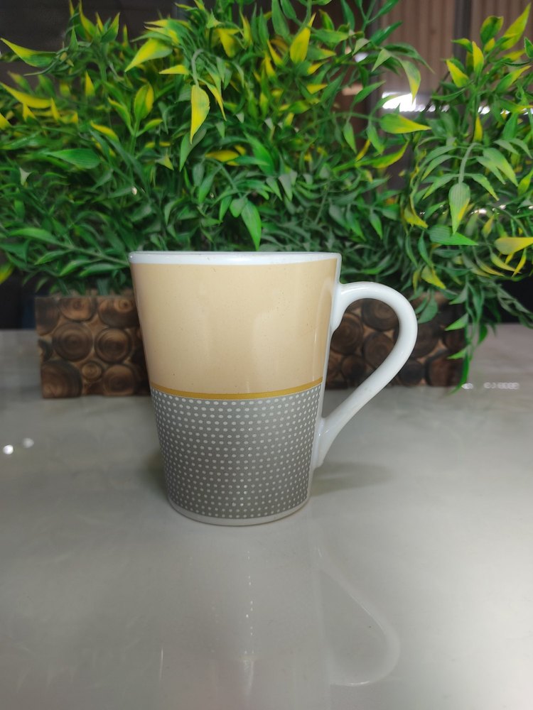 White Printed Ceramic Milk Mugs, For Gifting