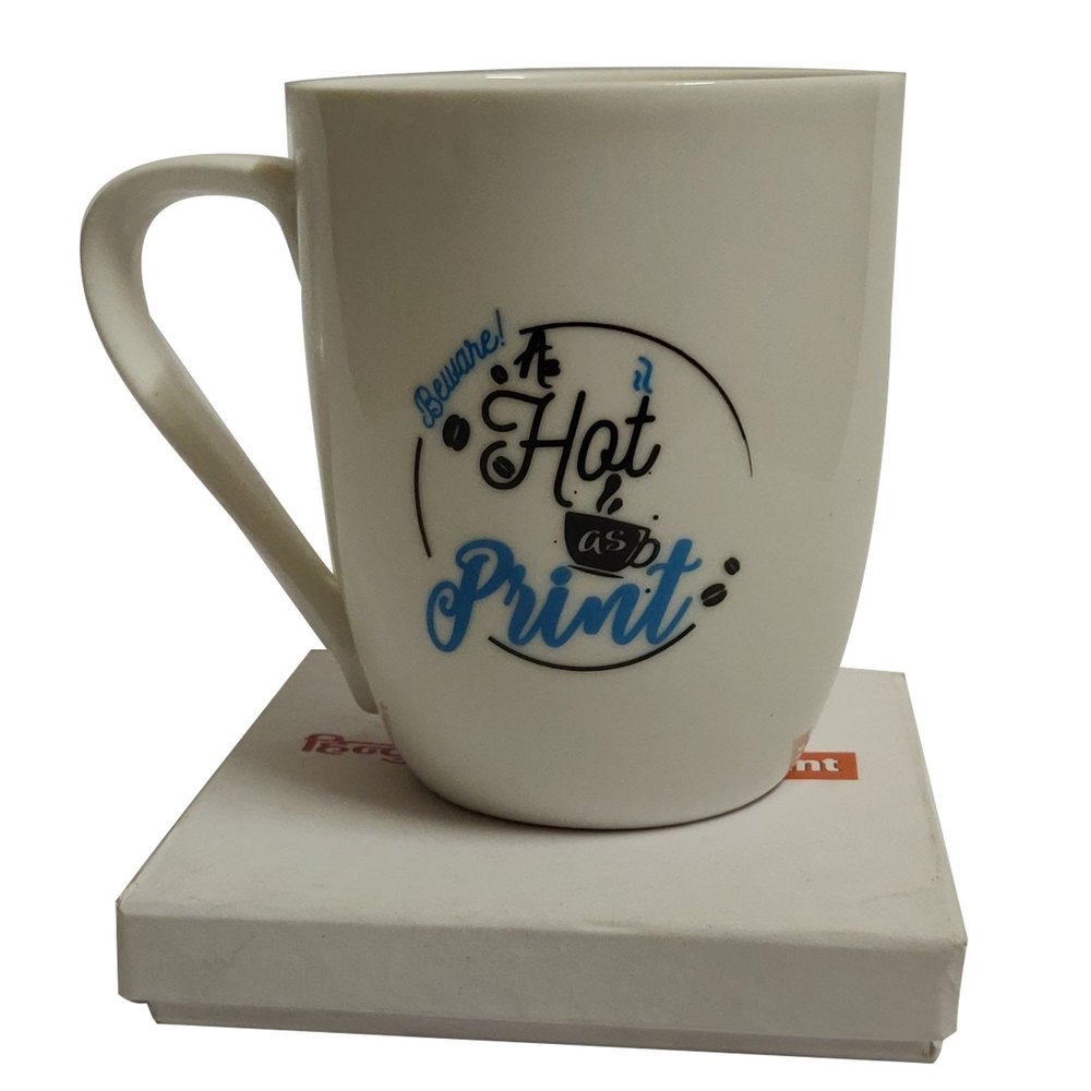 White Printed Coffee Mug Set, Capacity: 450ml