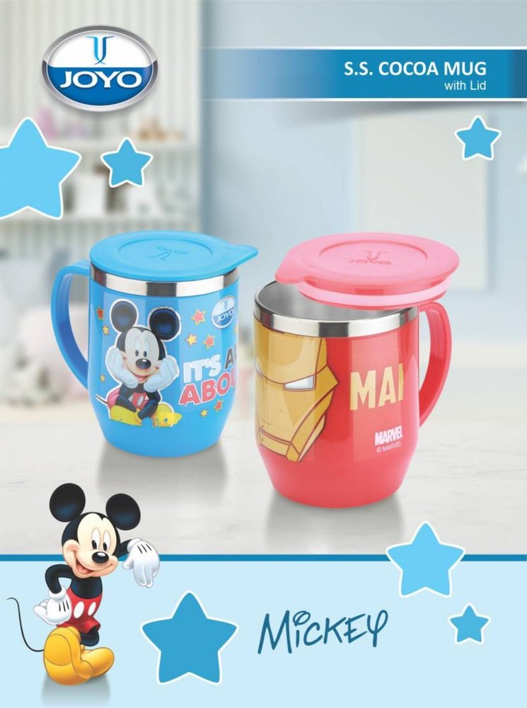 Blue Plastic Kids Coffee Mug, For Home, Capacity: 350 ml