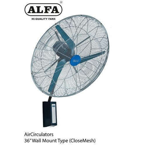 ALFA Blue 36\'\'\'\' Wall Mount Fan(Closemesh), Warranty: 1 Year, Size: 36 Inch