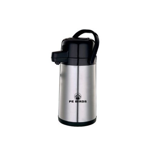 Pe Birds Stainless Steel Airpot Glass Tea Pot, Capacity: 2500 ml