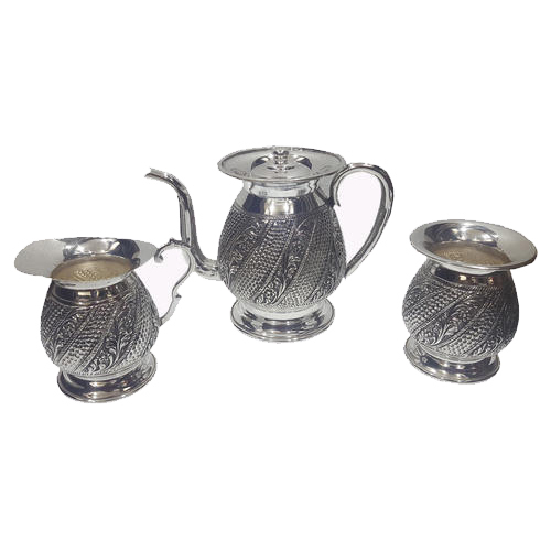 Silver Designer Tea Pot