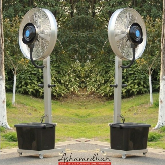 220-250 Volts Black Misting Fan, for Garden, Fan Size: 24inch