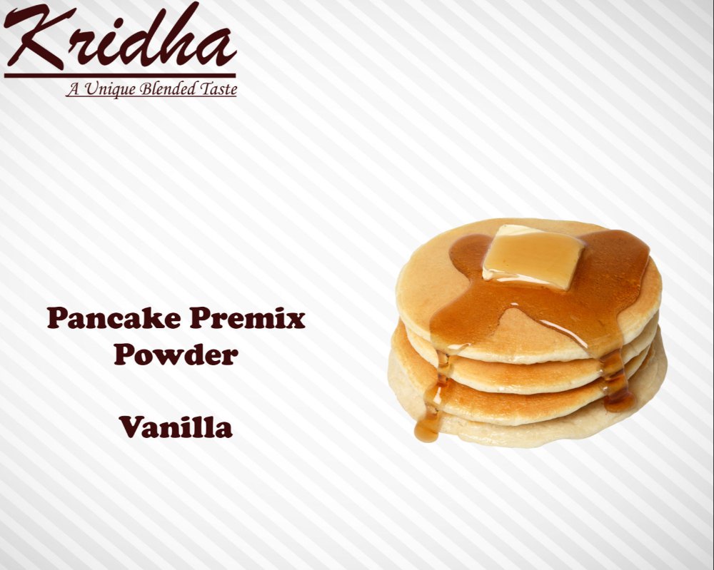 Kridha Vanilla Pancake Premix Powder, For Ice Cream Shop, Packaging Type: Packet