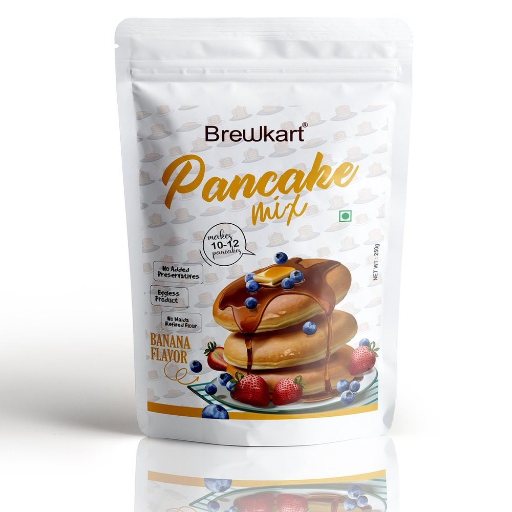 Banana Square Pancake Mix, Packaging Type: Packet, Weight: 250gm img