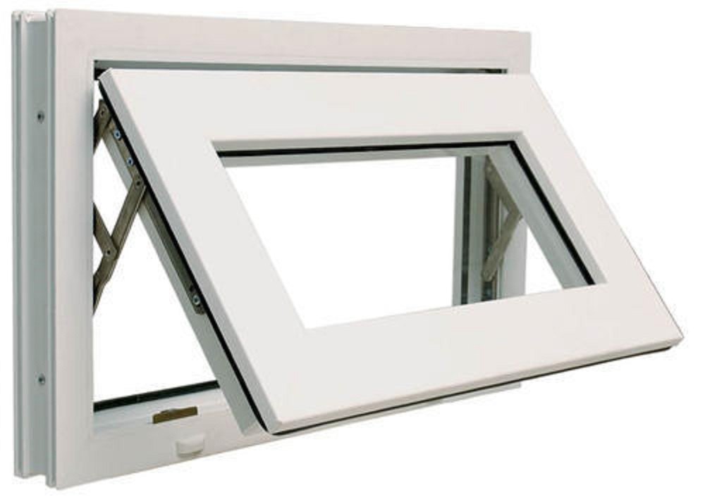 4mm UPVC Top Hung Ventilator Window, 3x5x2.5 Feet