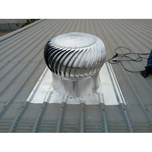 Custom Silver Stainless Ventilator, For Rooftop, Rounf