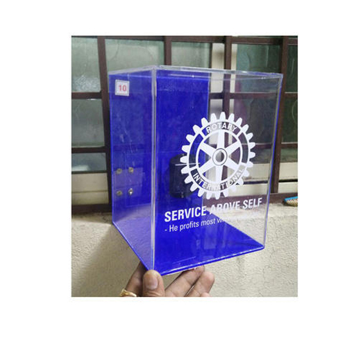 Transparent Rectangle Acrylic Donation Box