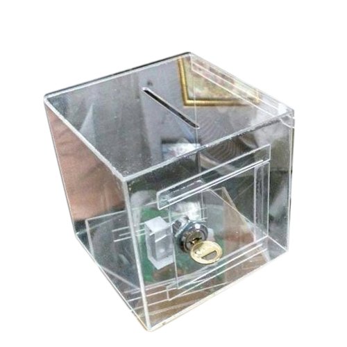 Acrylic Donation Box, Size: 5x7 Inch, For Collection Of Donation