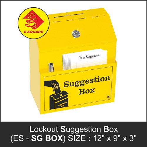 Yellow Steel Suggestion Box, Multipurpose