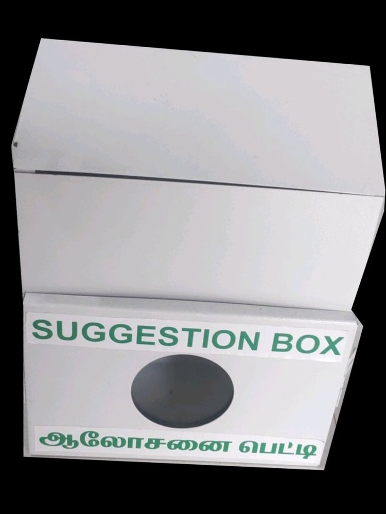 White MS Suggestion Drop Boxes, Size: 5 X 10inch