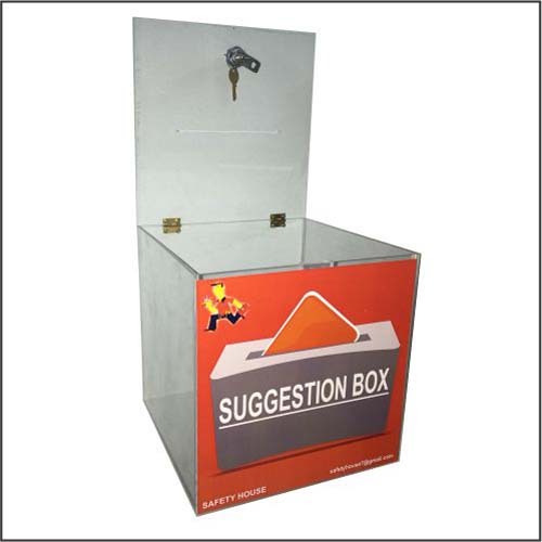 Acrylic Suggestion Drop Boxes, Size: 8x8 Inch
