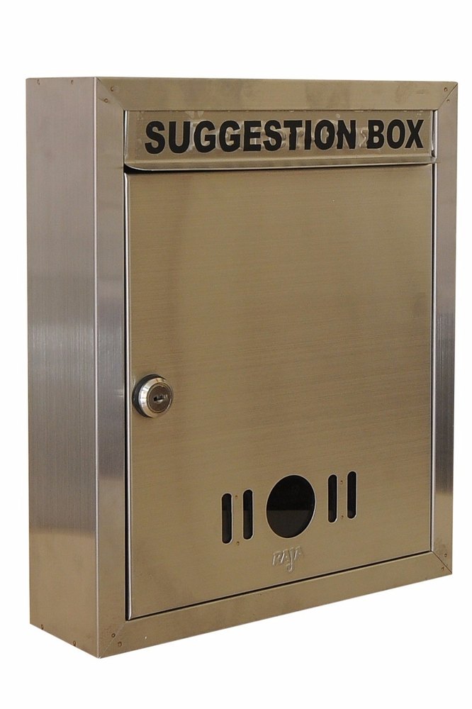 Rust Brown Stainless Steel Suggestion Box, Size: 12 X 10 X 12 Inches