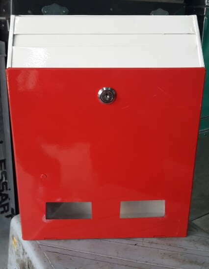 Red And Ivory Or Full Red. Cheque Drop Box