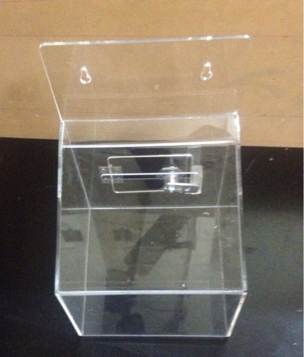Acrylic Donation Box, For Shop, Office Etc