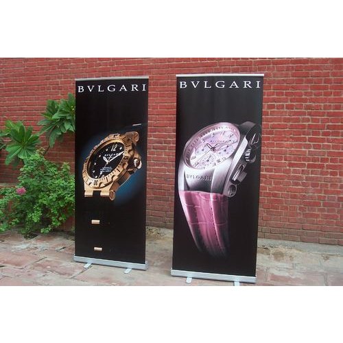 Roll Up Banner Stand, For Promotional, Size: 6x3 Ft