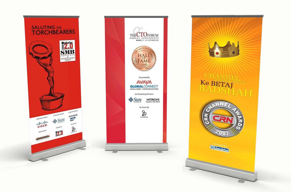 Alluminium Printed Roll Up Standee, For Star Flex, Size: 6x3