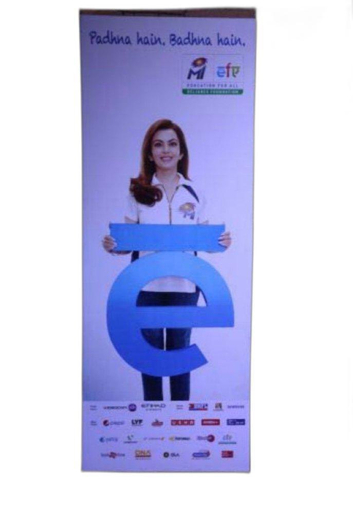 White (Base) Flex Roll Up Standee, For Advertising