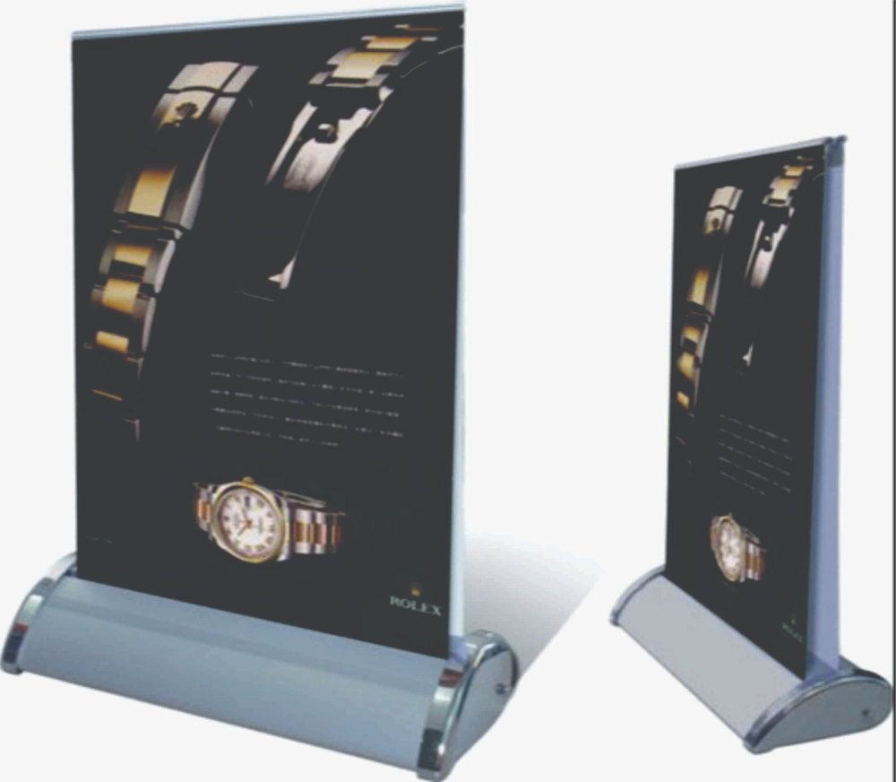 Good Silver A4 Roll Up Standee, For Banner Display