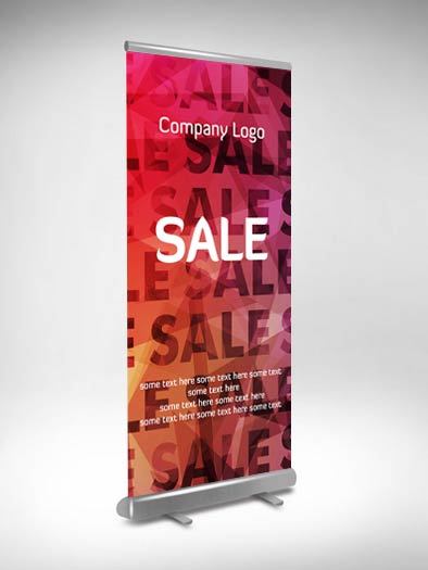 Roll Up Floor Standee, Size: 3x6 Ft, For Promotional