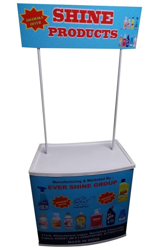 ABS Plastic Outdoor Promotional Table, Size: 4 X 7 Feet